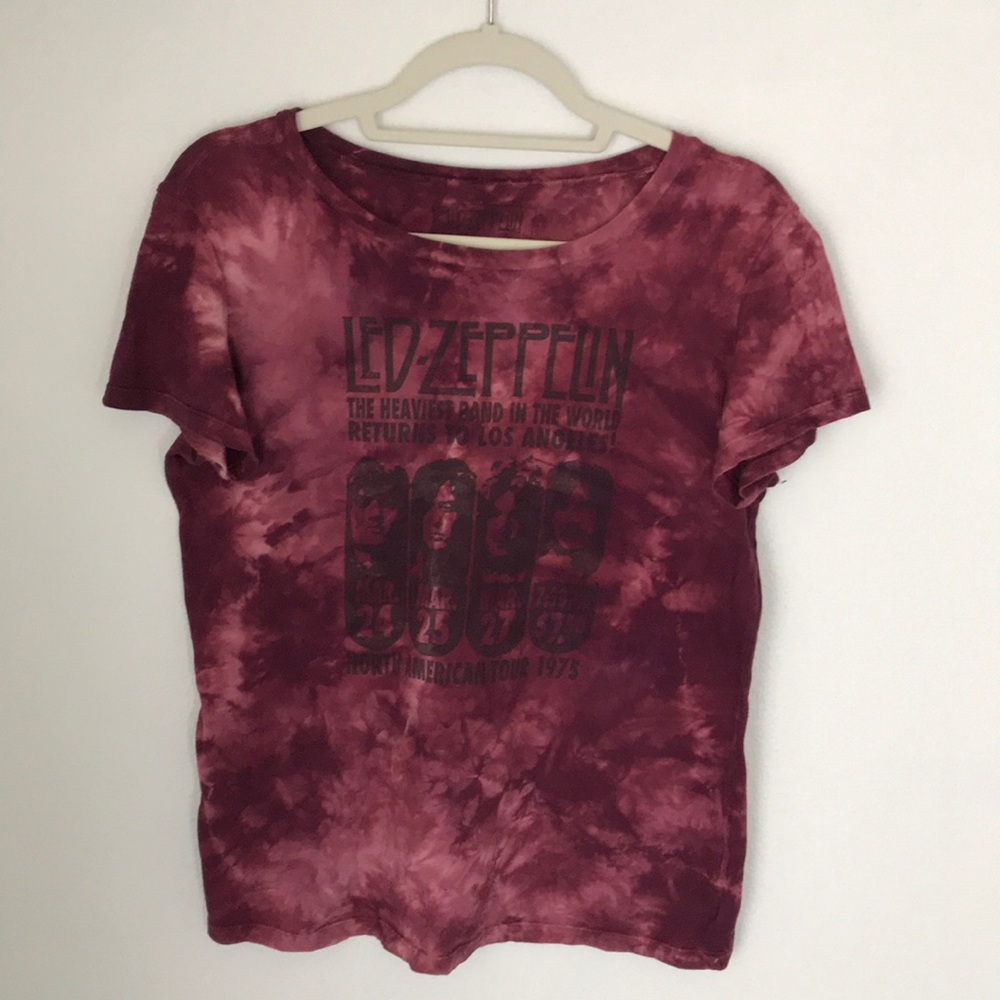 vintage Led Zeppelin tie dye shirt